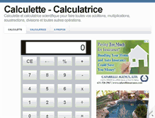 Tablet Screenshot of calculette.org
