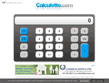 Tablet Screenshot of calculette.com